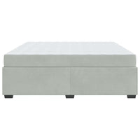 vidaXL Struttura del letto Grigio chiaro 200 x 200 cm Velluto