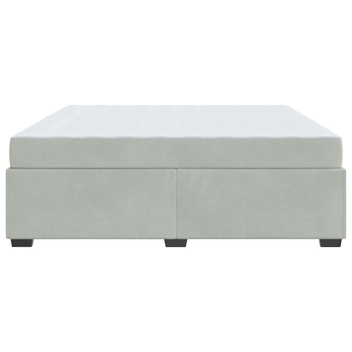 vidaXL Struttura del letto Grigio chiaro 200 x 200 cm Velluto