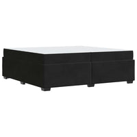 vidaXL Struttura del letto con materasso Nero 200 x 200 cm Velluto