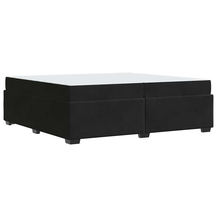 vidaXL Struttura del letto con materasso Nero 200 x 200 cm Velluto