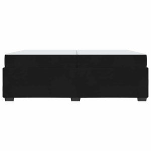 vidaXL Struttura del letto con materasso Nero 200 x 200 cm Velluto
