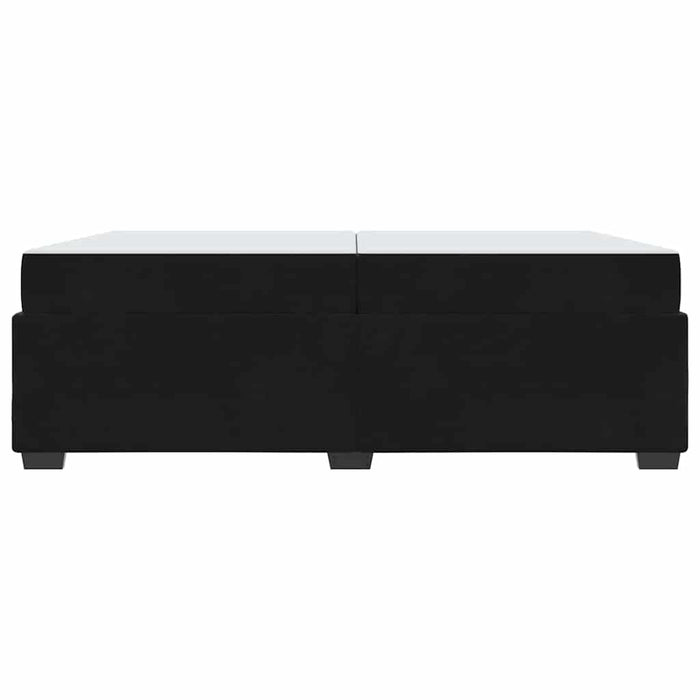 vidaXL Struttura del letto con materasso Nero 200 x 200 cm Velluto