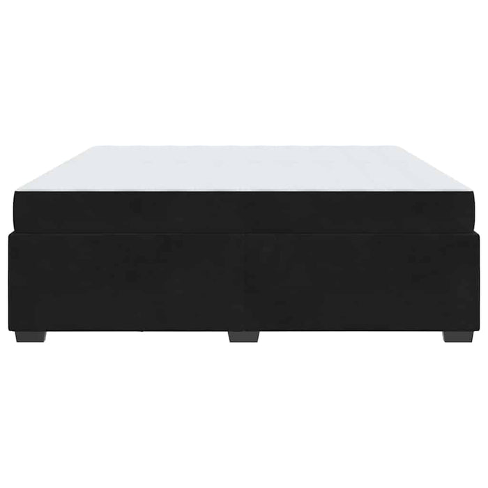 vidaXL Struttura del letto con materasso Nero 200 x 200 cm Velluto