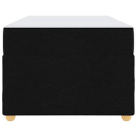 vidaXL Struttura del letto con materasso Nero 90 x 200 cm Tessuto