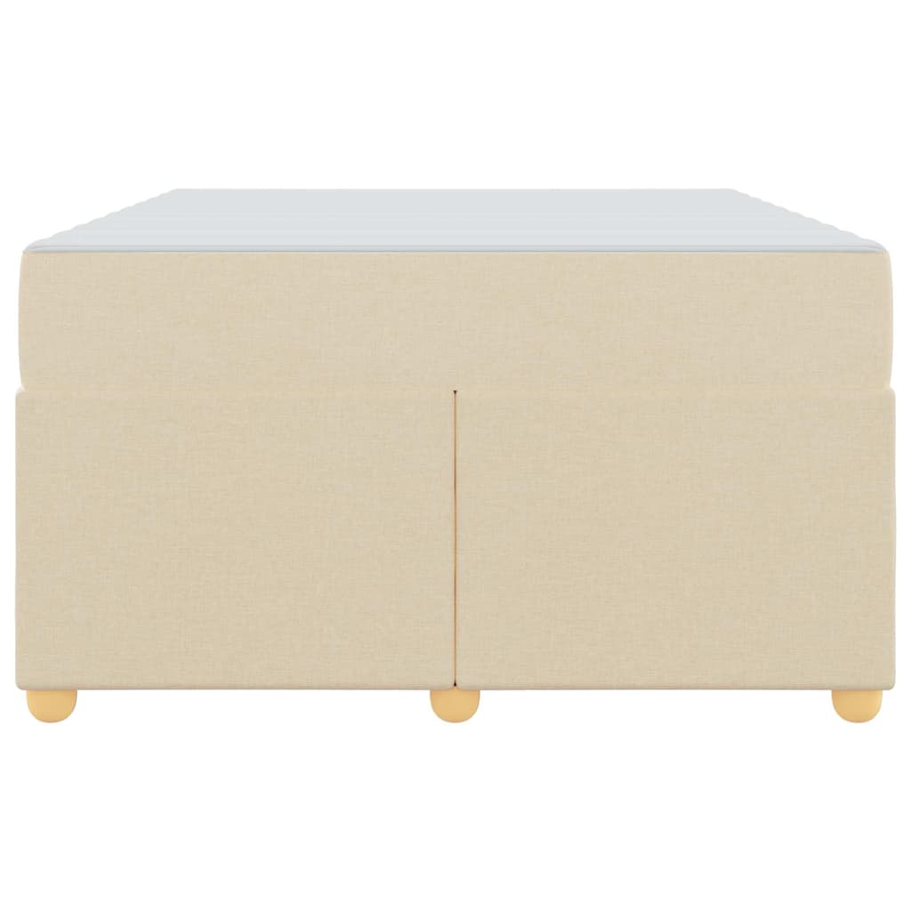 vidaXL Struttura del letto con materasso Crema 120 x 190 cm Tessuto