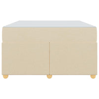 vidaXL Struttura del letto con materasso Crema 120 x 190 cm Tessuto