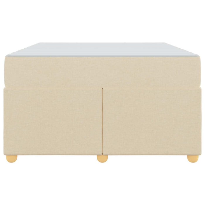 vidaXL Struttura del letto con materasso Crema 120 x 190 cm Tessuto