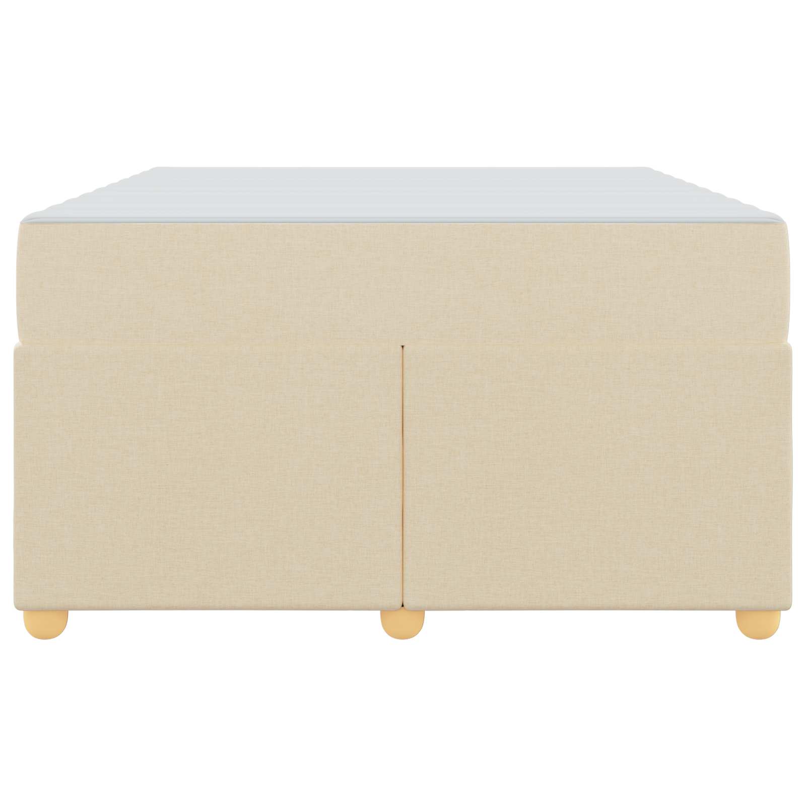 Struttura del letto con materasso Crema 120 x 190 cm Tessuto 3399347