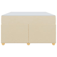Struttura del letto con materasso Crema 120 x 190 cm Tessuto 3399347
