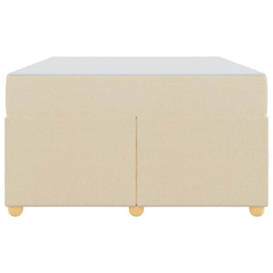 Struttura del letto con materasso Crema 120 x 190 cm Tessuto 3399347