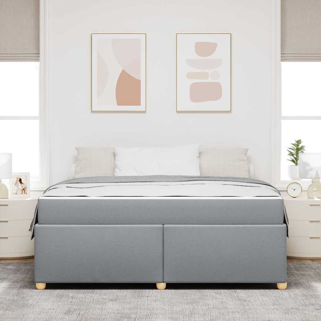 vidaXL Struttura del letto Grigio chiaro 180 x 200 cm Tessuto