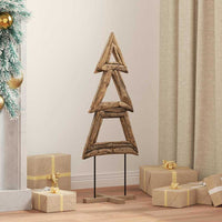Albero di Natale Marrone 90 cm Legno massello di teak 42017926