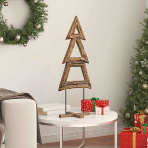 Albero di Natale Marrone 90 cm Legno massello di teak 42017926