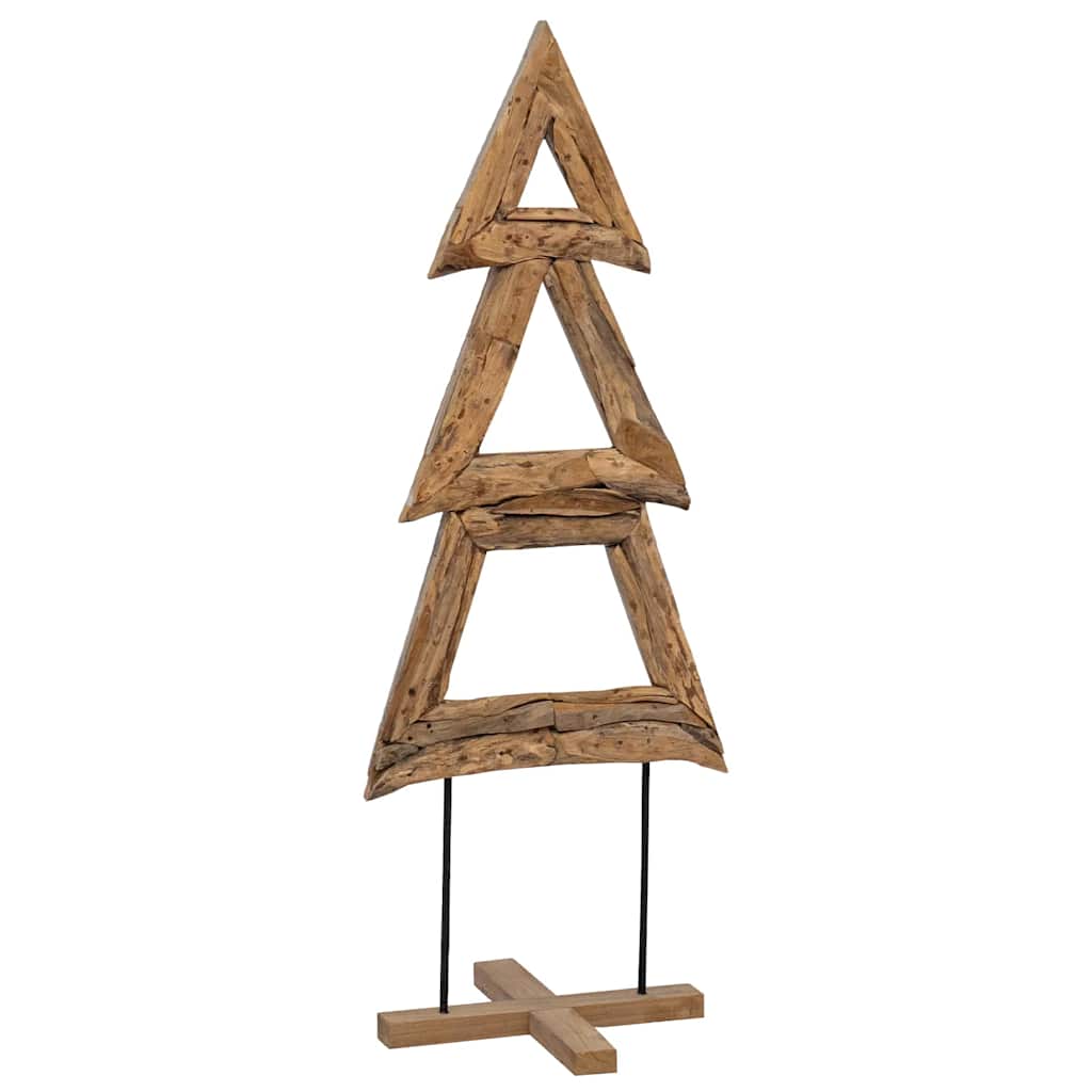 Albero di Natale Marrone 90 cm Legno massello di teak 42017926