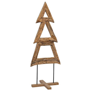 Albero di Natale Marrone 90 cm Legno massello di teak 42017926