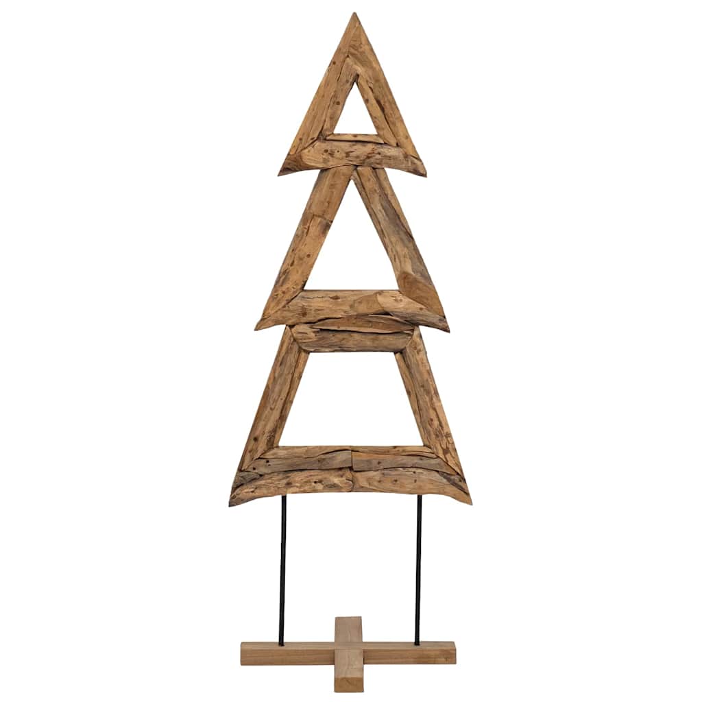 Albero di Natale Marrone 90 cm Legno massello di teak 42017926