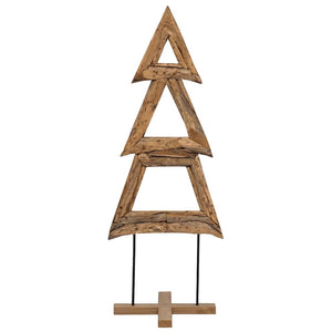 Albero di Natale Marrone 90 cm Legno massello di teak 42017926
