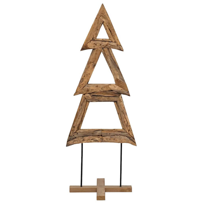 Albero di Natale Marrone 90 cm Legno massello di teak 42017926