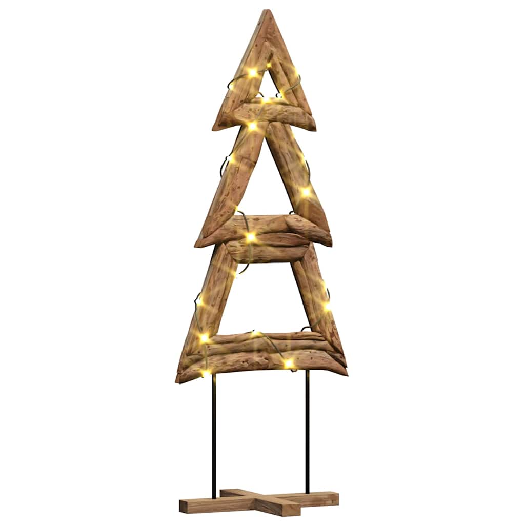 Albero di Natale Marrone 90 cm Legno massello di teak 42017926
