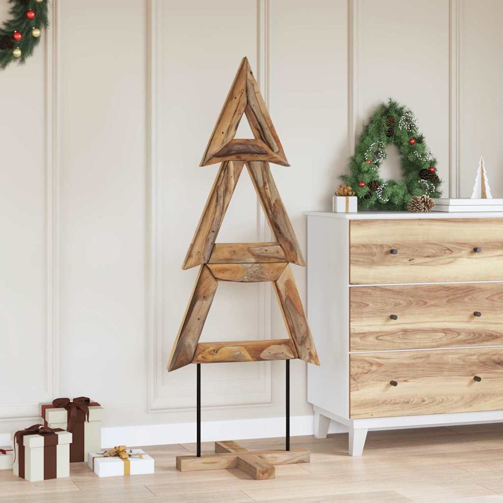 Albero di Natale Marrone 150 cm Legno massello di teak 42017928