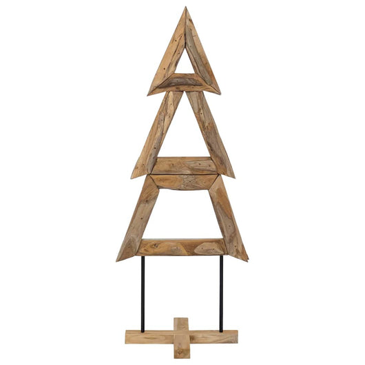 Albero di Natale Marrone 150 cm Legno massello di teak 42017928