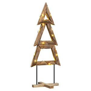 Albero di Natale Marrone 150 cm Legno massello di teak 42017928