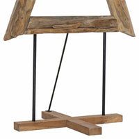 Albero di Natale Marrone 180 cm Legno massello di teak 42017929