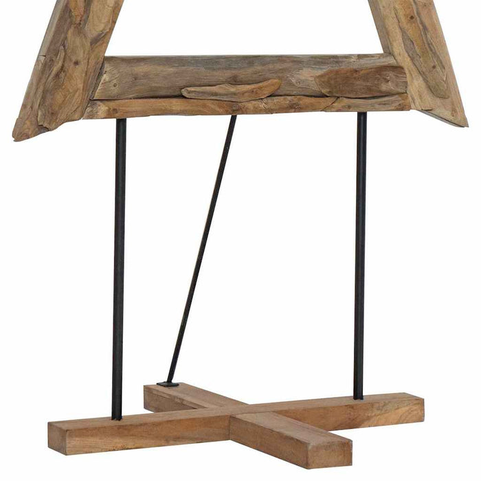 Albero di Natale Marrone 180 cm Legno massello di teak 42017929