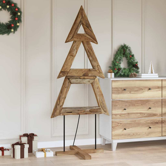 Albero di Natale Marrone 180 cm Legno massello di teak 42017929