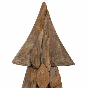 Albero di Natale Marrone 90 cm Legno massello di teak 42017930