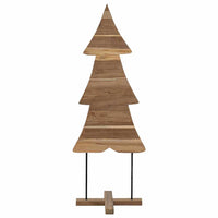 Albero di Natale Marrone 90 cm Legno massello di teak 42017930