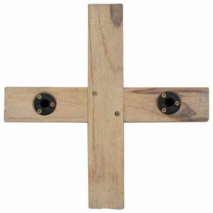 Albero di Natale Marrone 120 cm Legno massello di teak 42017931