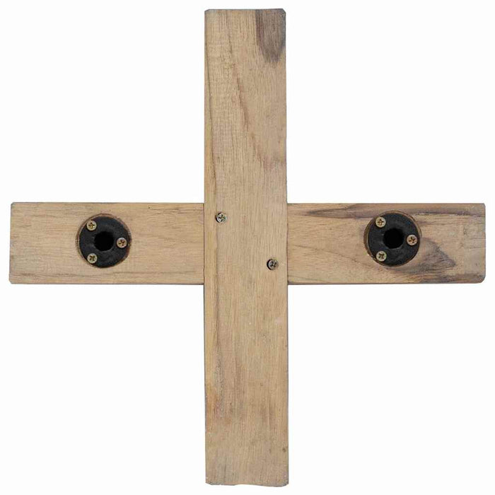 Albero di Natale Marrone 120 cm Legno massello di teak 42017931