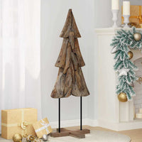 Albero di Natale Marrone 120 cm Legno massello di teak 42017931
