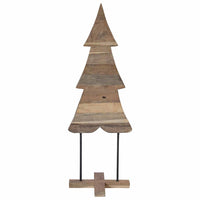 Albero di Natale Marrone 120 cm Legno massello di teak 42017931