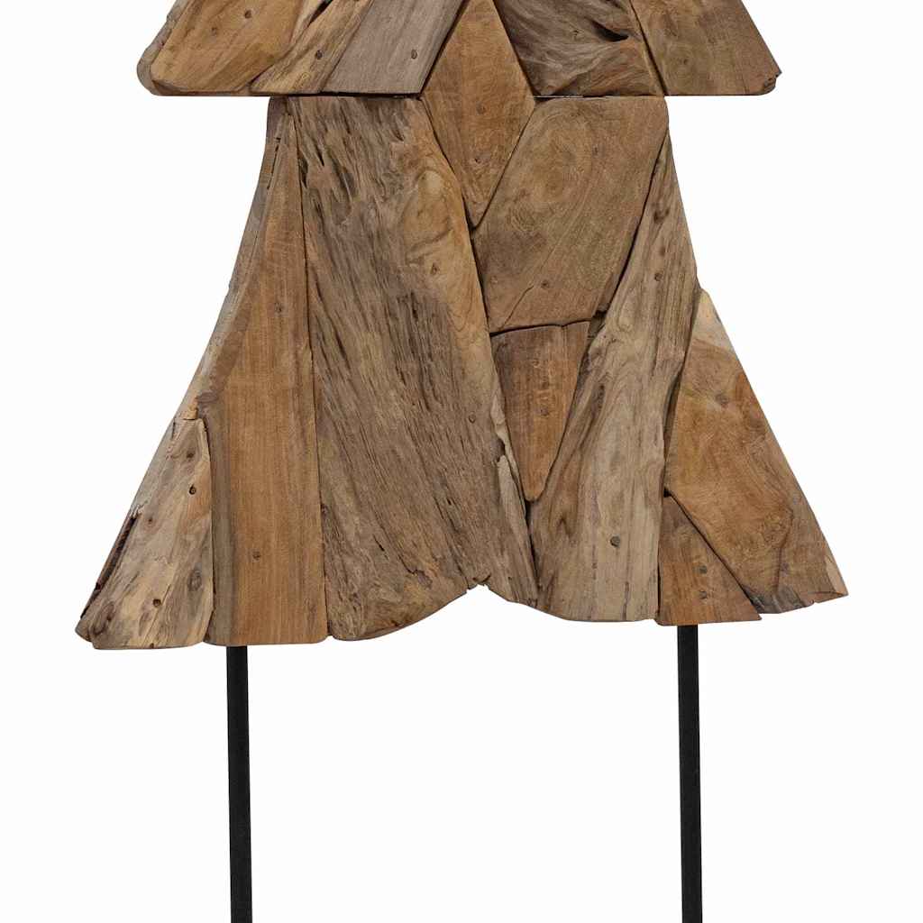 Albero di Natale Marrone 150 cm Legno massello di teak 42017932