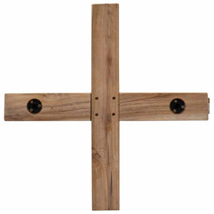 Albero di Natale Marrone 150 cm Legno massello di teak 42017932