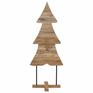 Albero di Natale Marrone 150 cm Legno massello di teak 42017932
