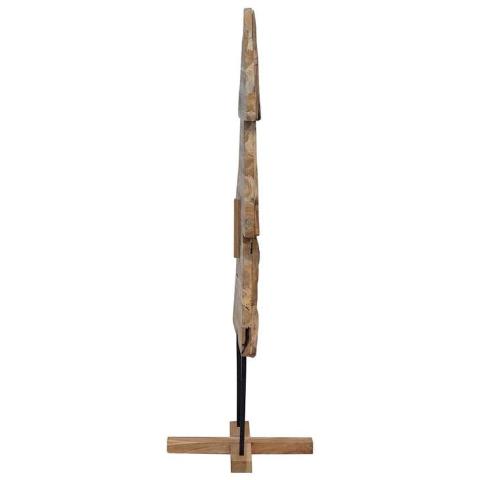 Albero di Natale-Albero Natalizio-Decorazioni natalizie Marrone 150 cm Legno massello di teak 615828