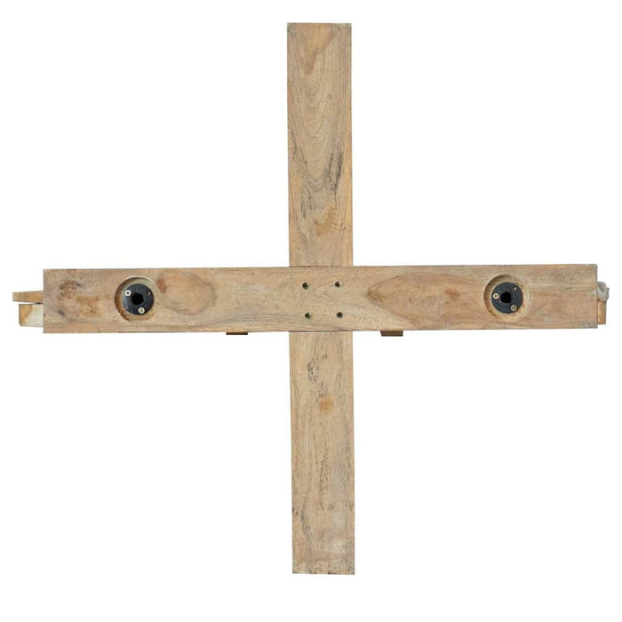 Albero di Natale Marrone 180 cm Legno massello di teak 42017933