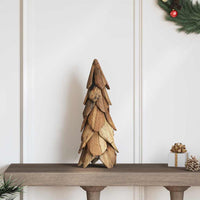 Albero di Natale Marrone 50 cm Legno massello di teak 42017937