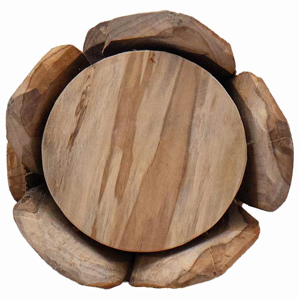 Albero di Natale Marrone 80 cm Legno massello di teak 42017938