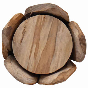 Albero di Natale Marrone 80 cm Legno massello di teak 42017938