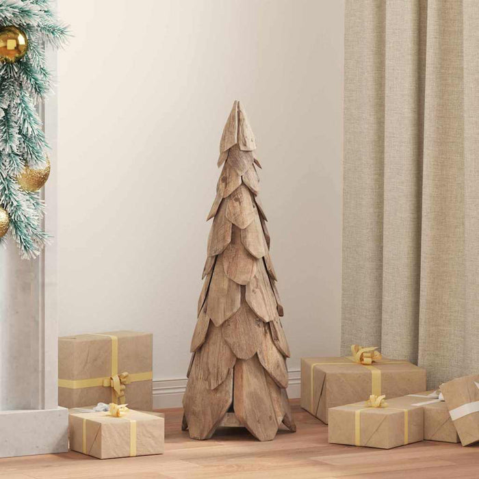 Albero di Natale Marrone 80 cm Legno massello di teak 42017938