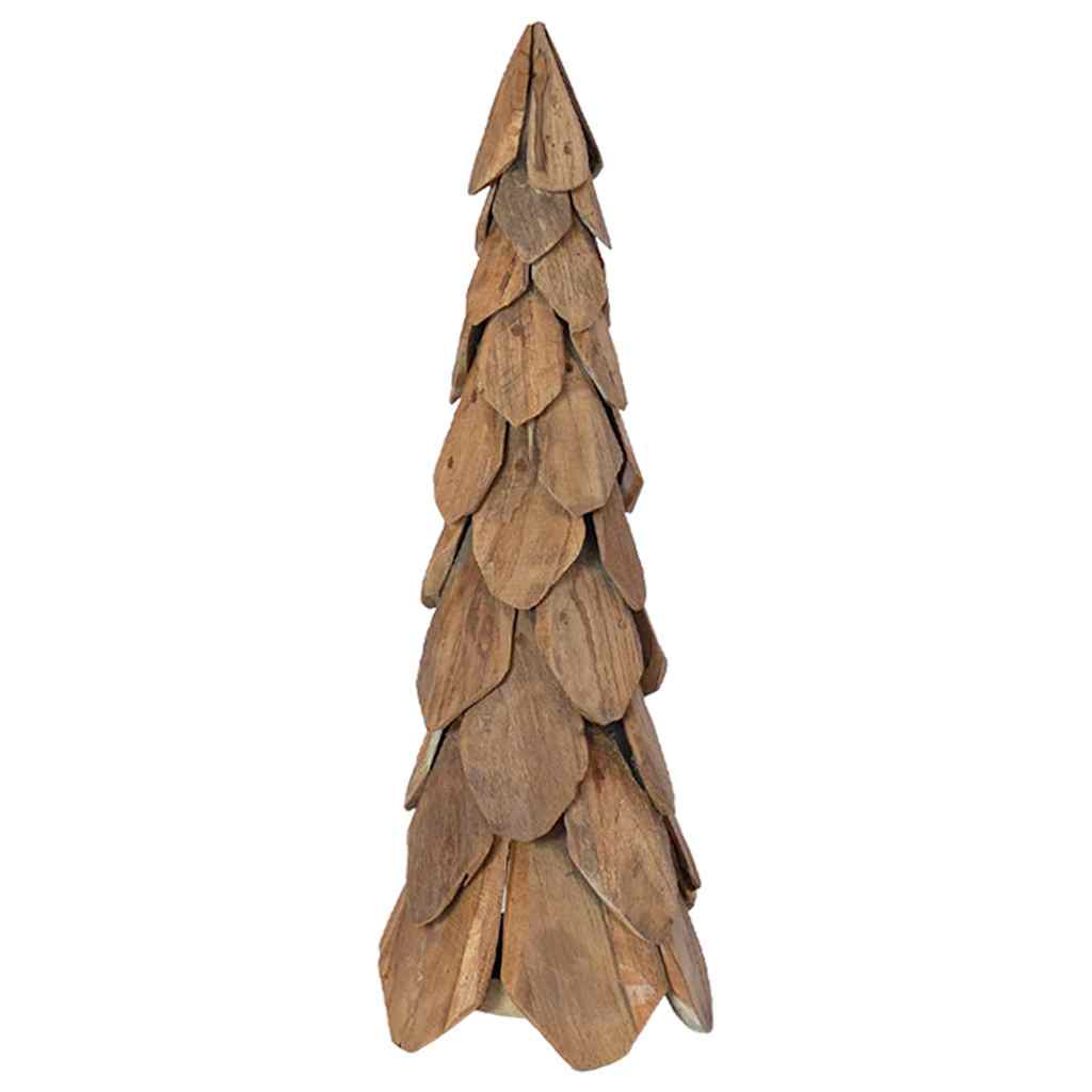 Albero di Natale Marrone 80 cm Legno massello di teak 42017938