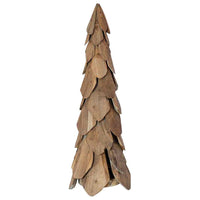 Albero di Natale Marrone 80 cm Legno massello di teak 42017938