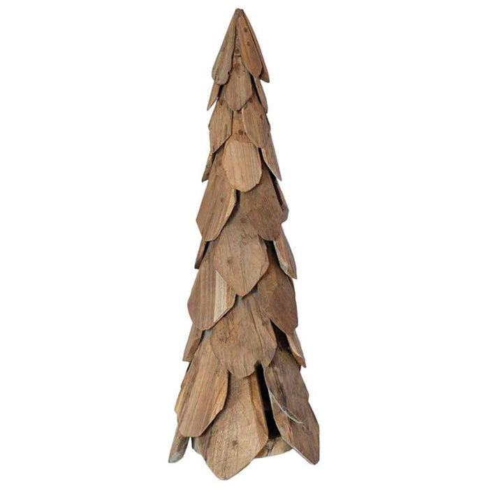 Albero di Natale Marrone 80 cm Legno massello di teak 42017938