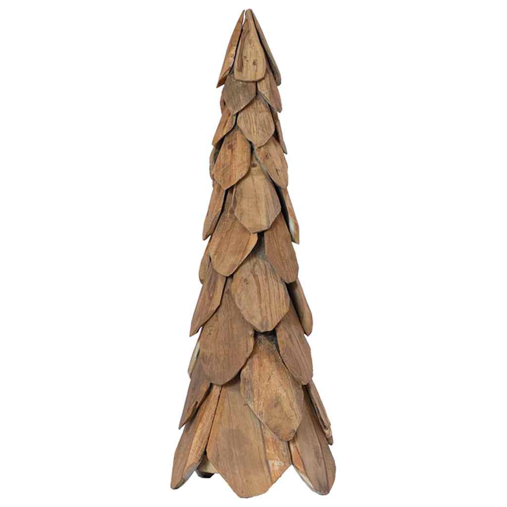 Albero di Natale Marrone 80 cm Legno massello di teak 42017938