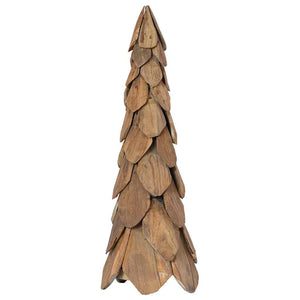 Albero di Natale Marrone 80 cm Legno massello di teak 42017938