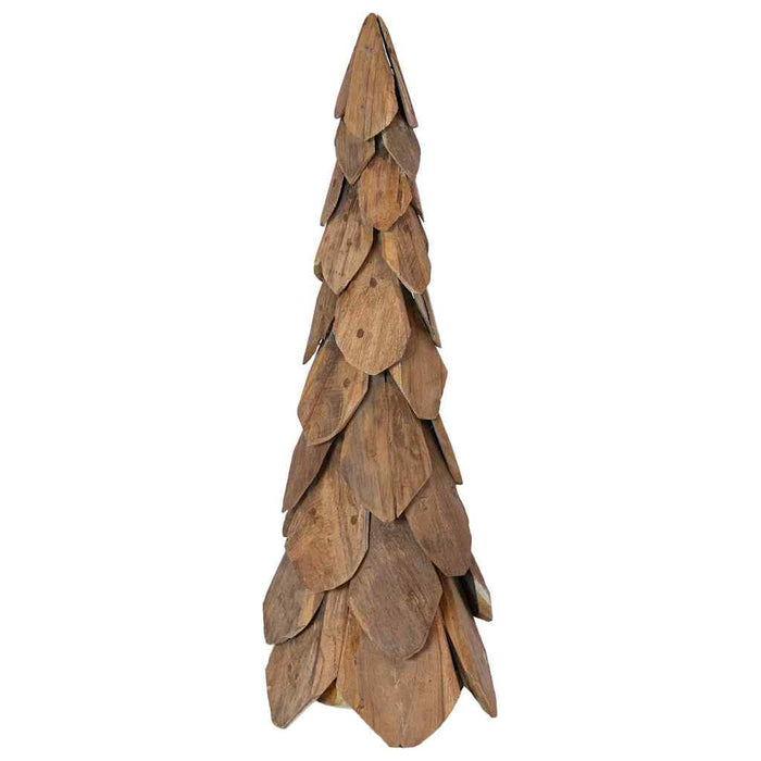 Albero di Natale Marrone 80 cm Legno massello di teak 42017938